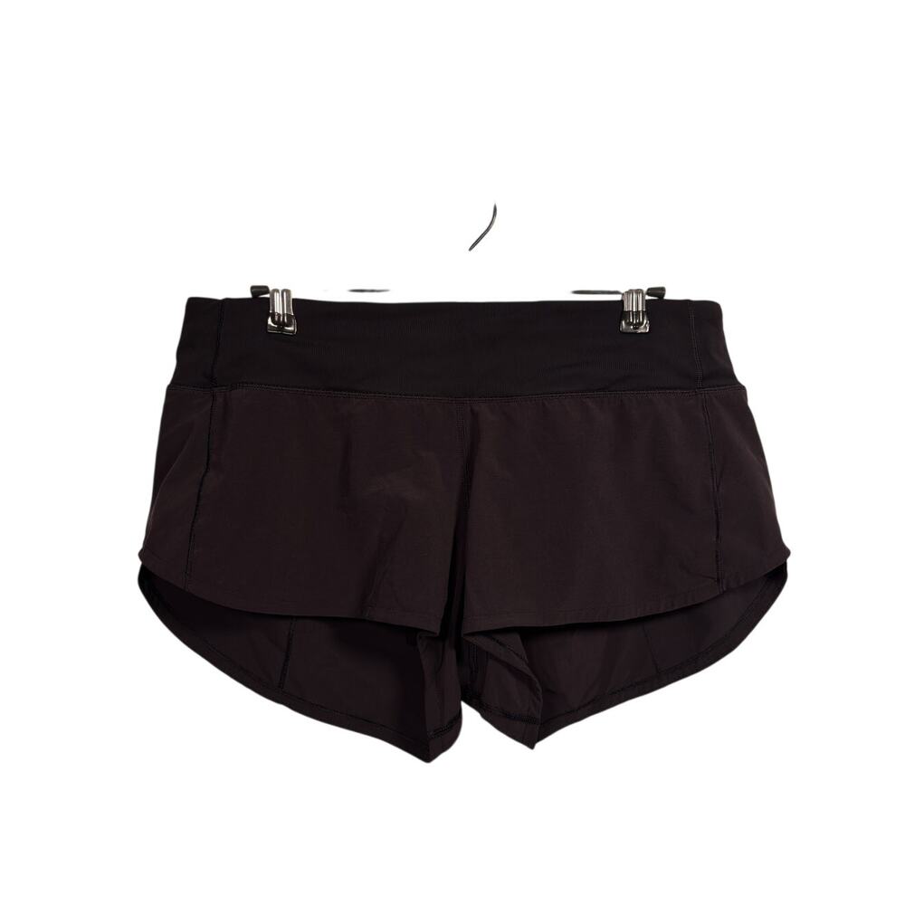 Lululemon Speed Up Shorts Womens 8 Black 2.5" Inseam Swift Running